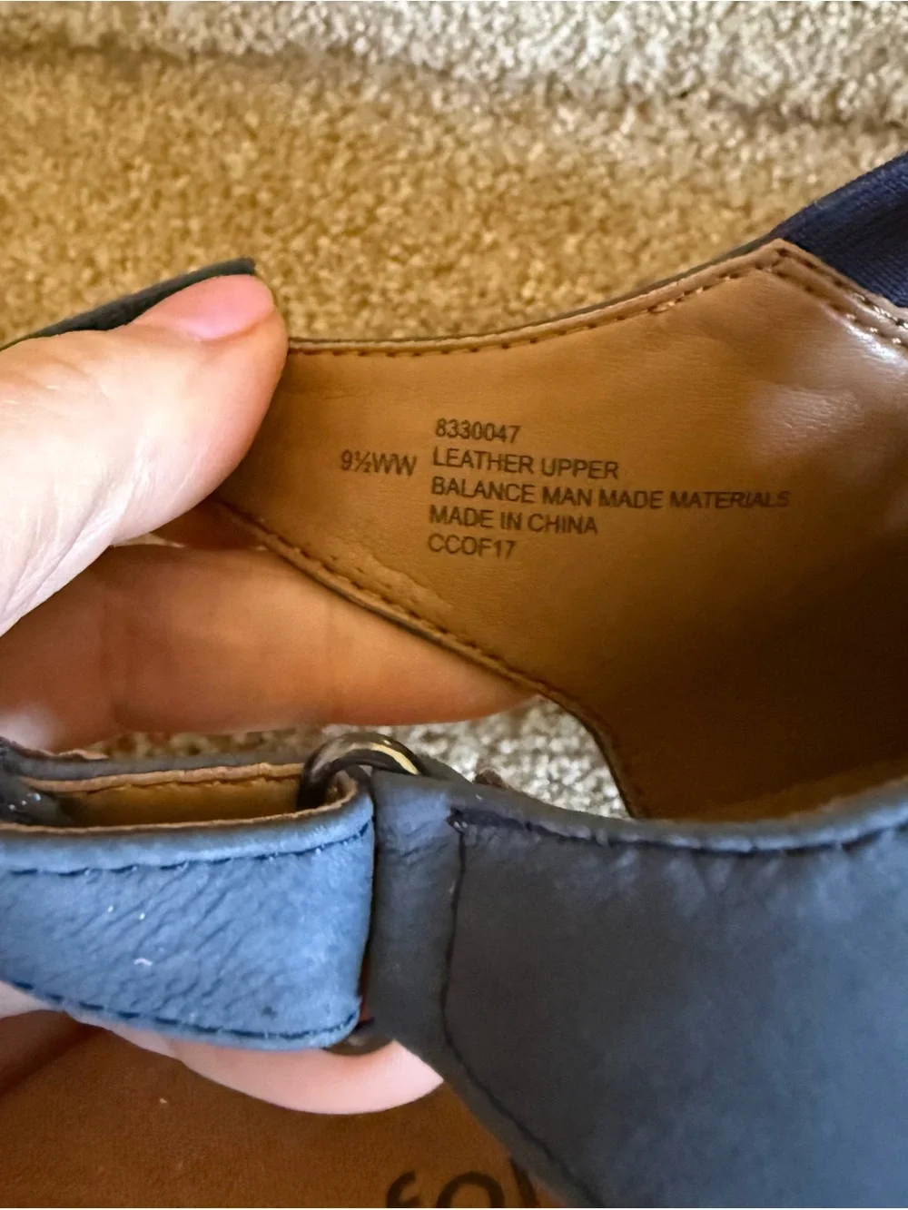 Comfortiva Faye Denim Nubuck Sandals - Denim 9.5WW - Brand New
